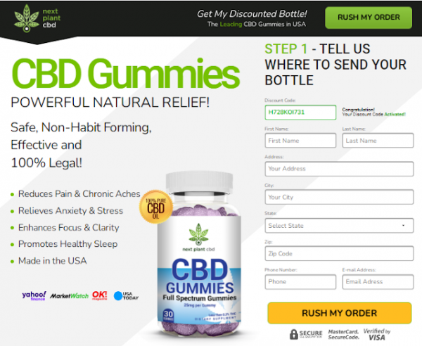 Next Plant CBD Gummies - Vanish Stress and Chronic Pains!