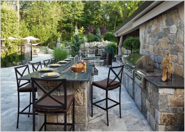 Ngắm bếp ngoài trời cực lãng mạn và độc đáo