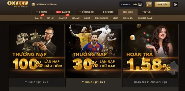 Nhà Cái Số Một OXBET có những trò chơi cá cược nào?