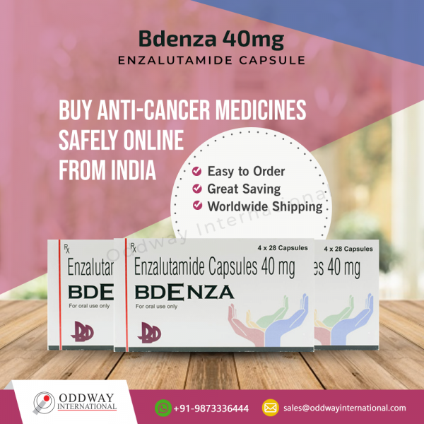 Nhà cung cấp và xuất khẩu số lượng lớn viên nang Bdenza 40mg (Enzalutamide )- Oddway International