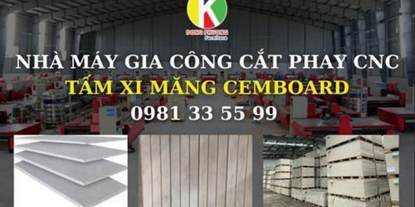 Nhà Máy Gia Công Cắt Phay CNC Tấm Xi Măng Cemboard (tấm Duraflex) Theo Yêu Cầu Giá Rẻ