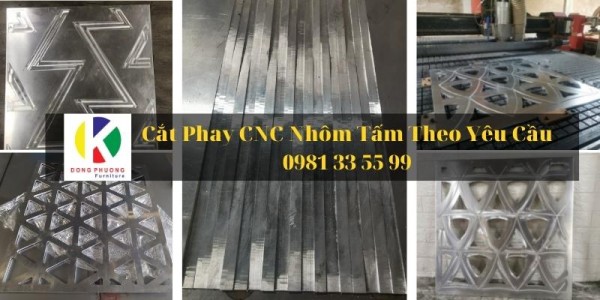 Nhận cắt CNC, phay CNC nhôm tấm tại HCM, Bình Dương, Đồng Nai