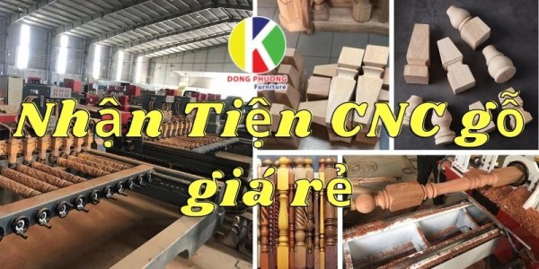 Nhận tiện CNC gỗ giá rẻ tại Tân Uyên, Bình Dương