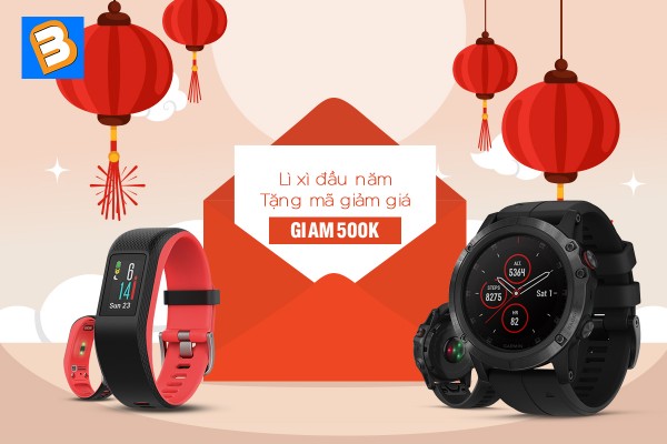 Nhập mã giảm ngay 500K khi mua đồng hồ thông minh Garmin tại các cửa hàng Bình Minh