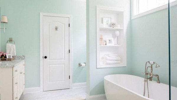 Những màu sơn phòng tắm mang lại cảm giác thư thái, dễ chịu