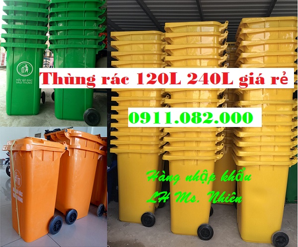 Nơi cung cấp thùng rác 660 lít giá rẻ tại vĩnh long- lh 0911.082.000- Ms Nhiên