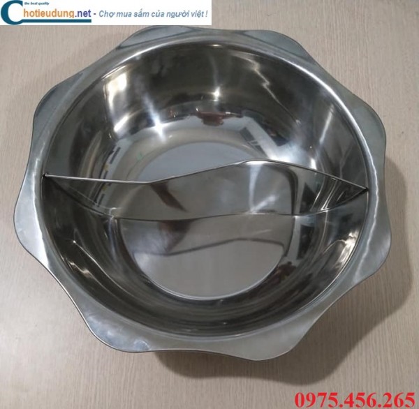 Nồi ( xoong) lẩu inox 2 ngăn Sơn La