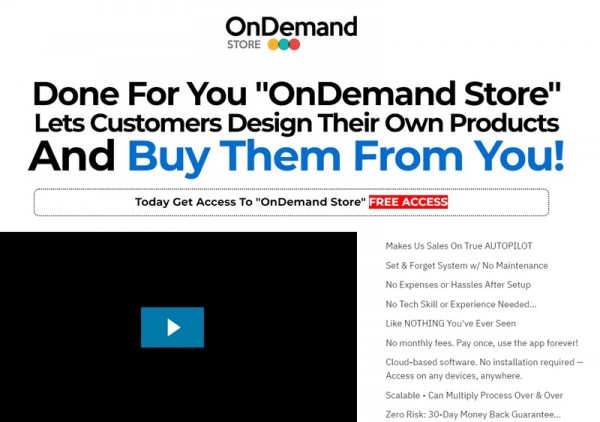 OnDemand Store OTO – 2022 Full OTO Upsell Links + 88VIP 2,000 Bonuses Value $1,153,856