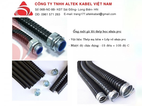 Ống kẽm đàn hồi bọc nhựa màu đen phi D25