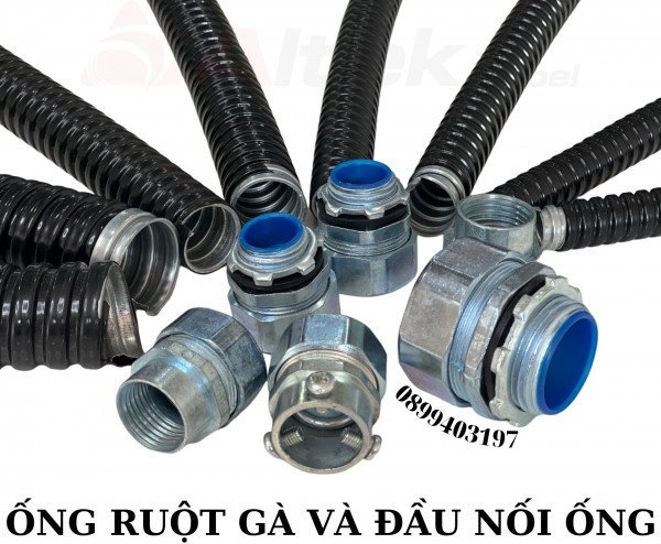 Ống ruột gà lõi thép luồn dây điện phi 16 phi 20 phi 25 phi 32