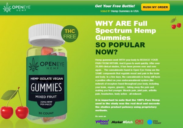 Open Eye Hemp Gummies *#1 Powerful Pain Relief* 100% Safe To Use Legit Or Scam?