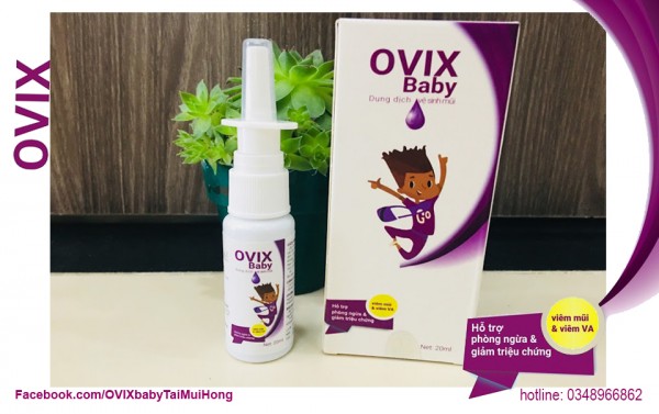 Ovix baby chăm sóc và phòng ngừa viêm mũi dị ứng ở trẻ em