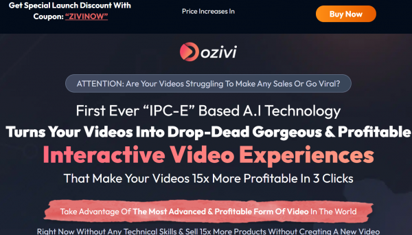 Ozivi AI Videos OTO 1 to 5 OTOs Links Here + VIP 3,000 Bonuses Review