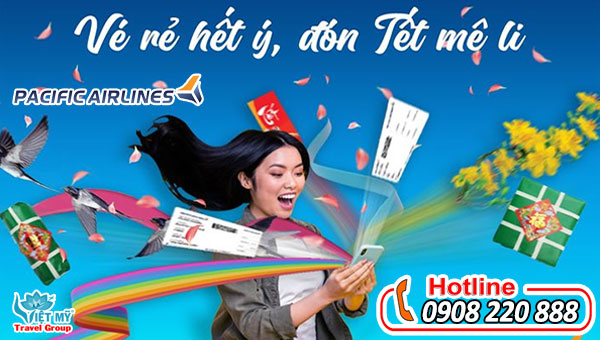 Pacific Airlines khuyến mãi vé máy bay Tết 2023