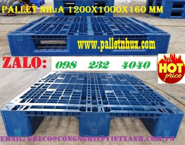Pallet 1200x1000x160 mm, lõi sắt