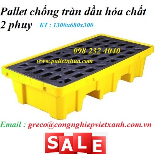 Pallet chống tràn 2 phi