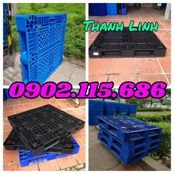 Pallet nhựa 1 mặt,  pallet nhựa HDPE nguyên sinh cao cấp,