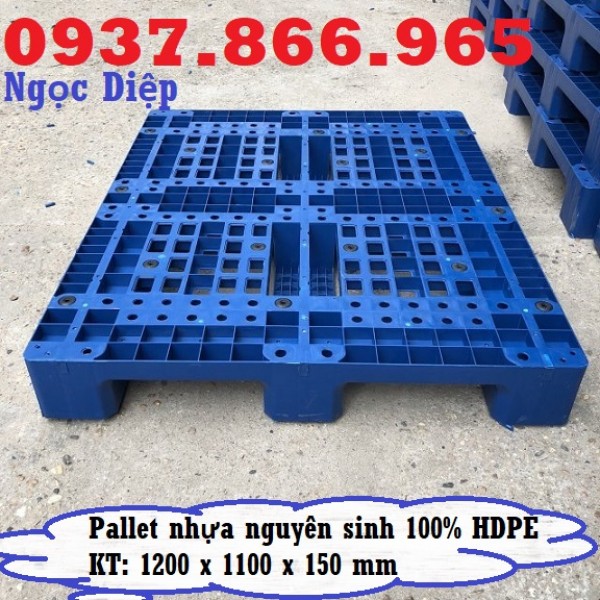 Pallet nhựa 1 mặt, pallet nhựa PL10LK, pallet nhựa kê hàng