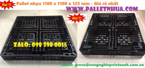 Pallet nhựa 1100x1100x125mm - Giá rẻ nhất