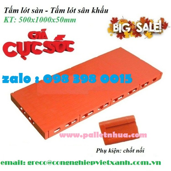 Pallet nhựa Sân khấu hay tấm nhựa