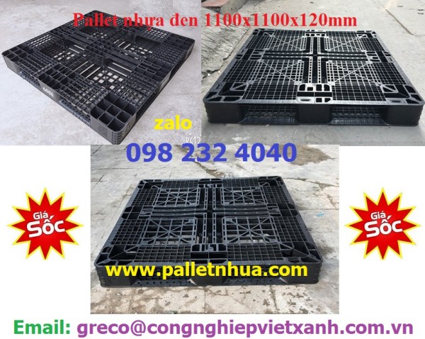 Pallet nhựa xuất khẩu 1100x1100x120mm