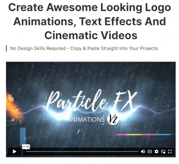 Particle FX Animations V2 OTO 1 to 4 OTOs Bundle Coupon + 88VIP 3,000 Bonuses Upsell