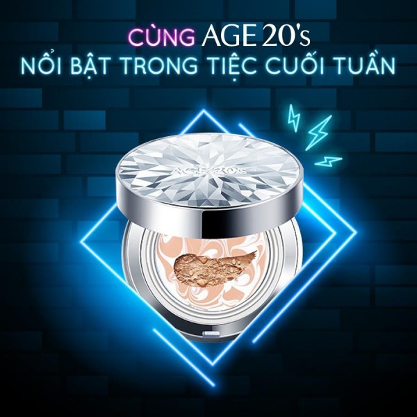 Phấn nền lạnh Age 20s essence cover pact diamond original