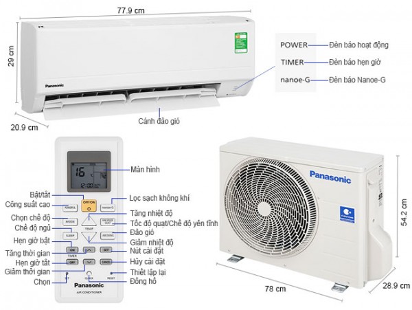 Phân phối máy lạnh Panasonic 1.5Hp | 0902.809.949