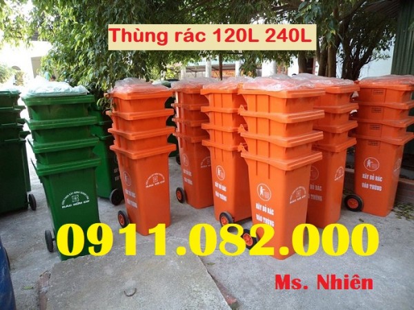 Phân phối thùng rác y tế, thùng rác nhựa, thùng rác 120L 240L giá rẻ- lh 0911.082.000