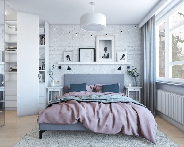 Phòng ngủ mang phong cách bí ẩn và quyến rũ