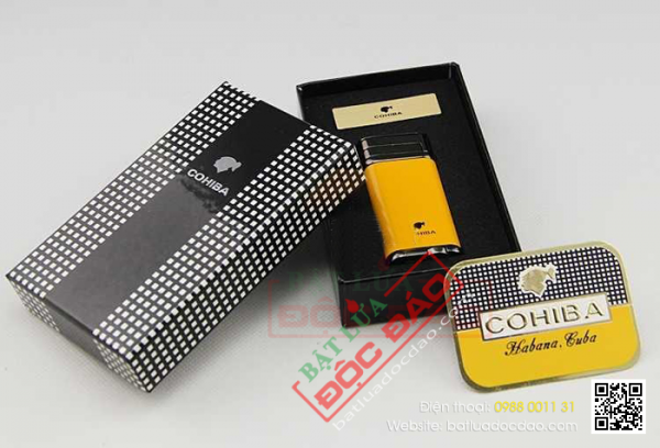 Phụ kiện xì gà Cohiba chính hãng: bật lửa khò 1 tia H097