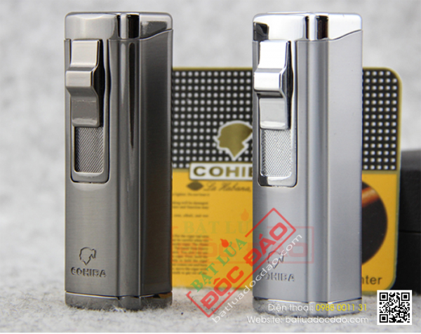 Phụ kiện xì gà Cohiba chính hãng: bật lửa khò 3 tia COB58