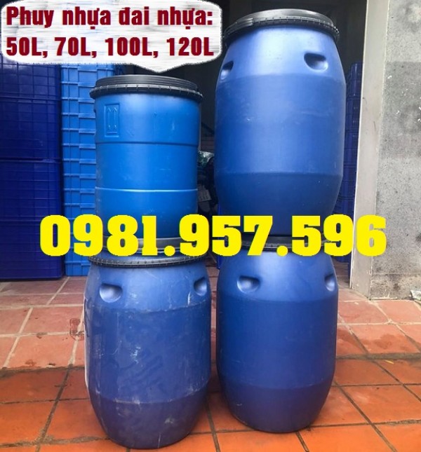 Phuy nhựa 200L, phuy nhựa 150L, phuy nhựa 120L