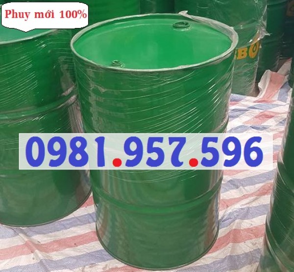 Phuy sắt mới 100%, phuy thép mới 100%, phuy sắt 200L