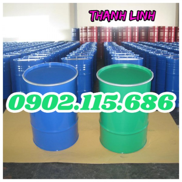 Phuy sắt nắp mở, phuy 220 lít nắp mở, phuy sắt đựng hóa chất, 