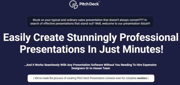 Pitch Deck PRO OTO 1,2,3 Upsells OTO Links + VIP 3,000 Bonuses