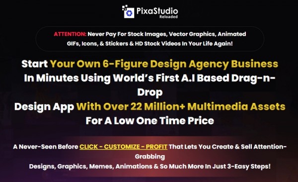 PixaStudio Reloaded OTO – 88New 2023 OTO Full Links + Mega 2,000 Bonuses Value $1,153,856