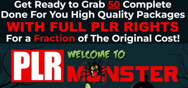 PLR Monster OTO 1 to 4 OTOs Links Here + VIP 1,800 Bonuses Review