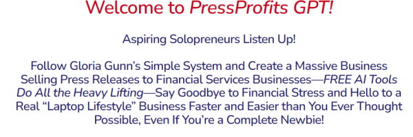 PressProfits GPT Review - VIP 5,000 Bonuses $2,976,749 + OTO 1,2,3 Link Here