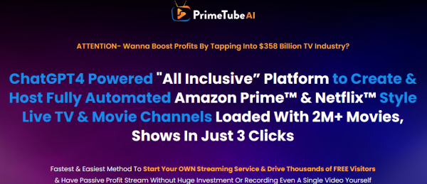 PrimeTube AI Review - VIP 5,000 Bonuses $2,976,749 + OTO 1,2,3,4 Link Here