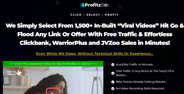 ProfitzBot OTO - 2022 Full 5 OTO Upsell Links + 88VIP 2,000 Bonuses Value $1,153,856