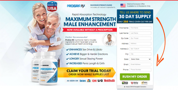 PROGRA RX MALE ENHANCEMENT - Experience Intense Sexual Satisfaction 
