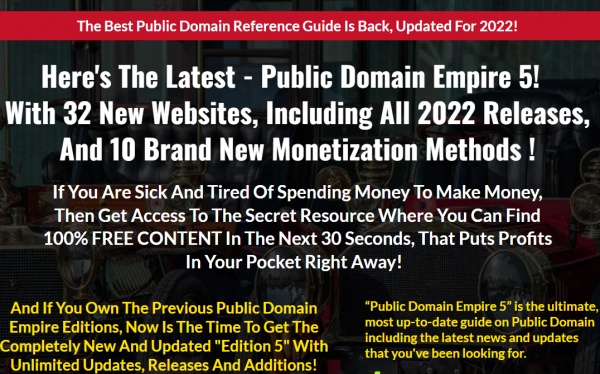 Public Domain Empire 5 Review –| Is Scam? -33⚠️Warniing⚠️Don’t Buy Yet Without Seening This?