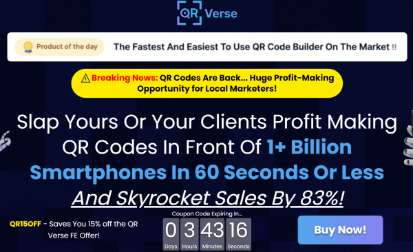 QRVerse Review - VIP 3,000 Bonuses $1,732,034 + OTOs 1,2,3,4,5,6,7,8,9 Link Here