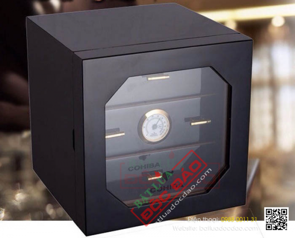 Quà biếu sếp, hộp bảo quản giữ ẩm xì gà Cohiba H007