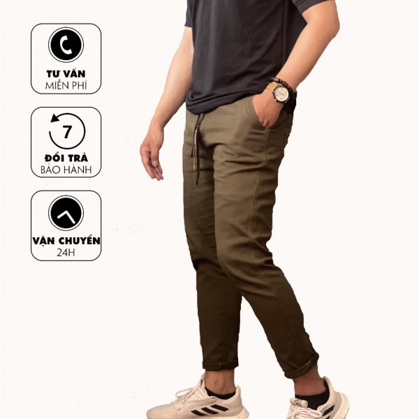 Quần Ống Côn Lẻ Size - Rêu