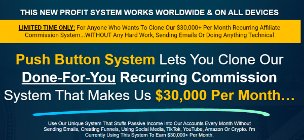 Recurring Commission System OTO - 1st to 10th All 10 OTOs Details Here + 88VIP 3,000 Bonuses