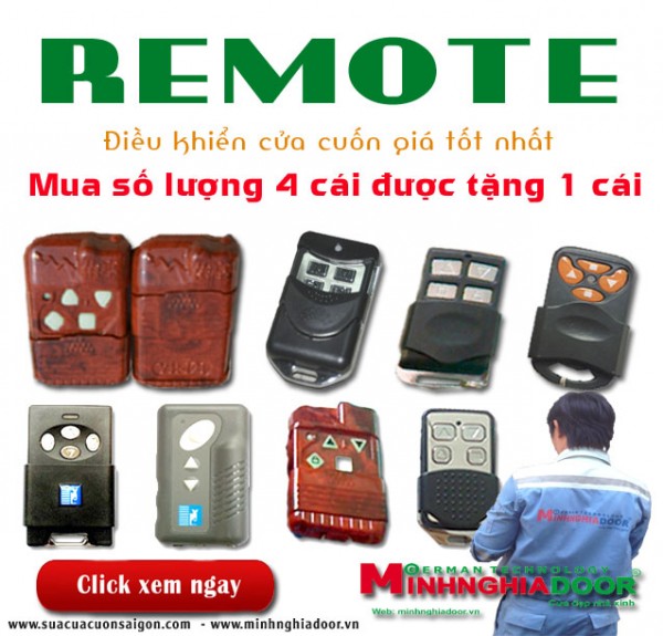 Remote cửa cuốn mitecal - Công ty bán remote cửa cuốn mitecal tại tphcm