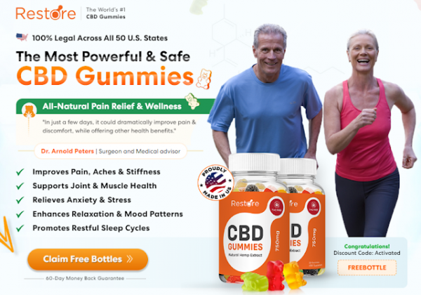 Restore CBD Gummies: Ingredients, Sit Back, Relax, Pros-Cons & Price In USA